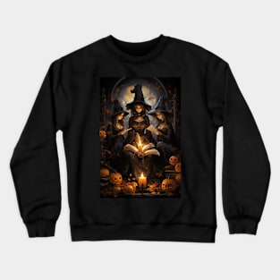 Three Witches Casting Magic Spells Crewneck Sweatshirt